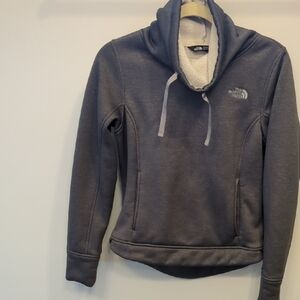 The North Face Dark Gray Sherpa Cowl-Neck Pullover